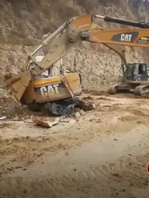 挖掘机视频 工程机械 土石方工程 矿山开采